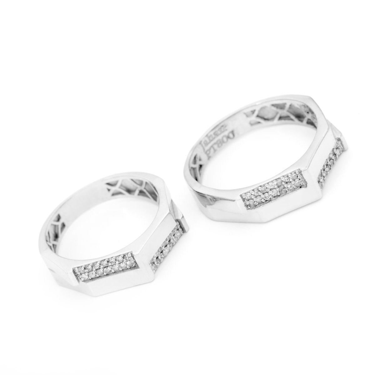 حلقه تمام برلیان سفید جواهر