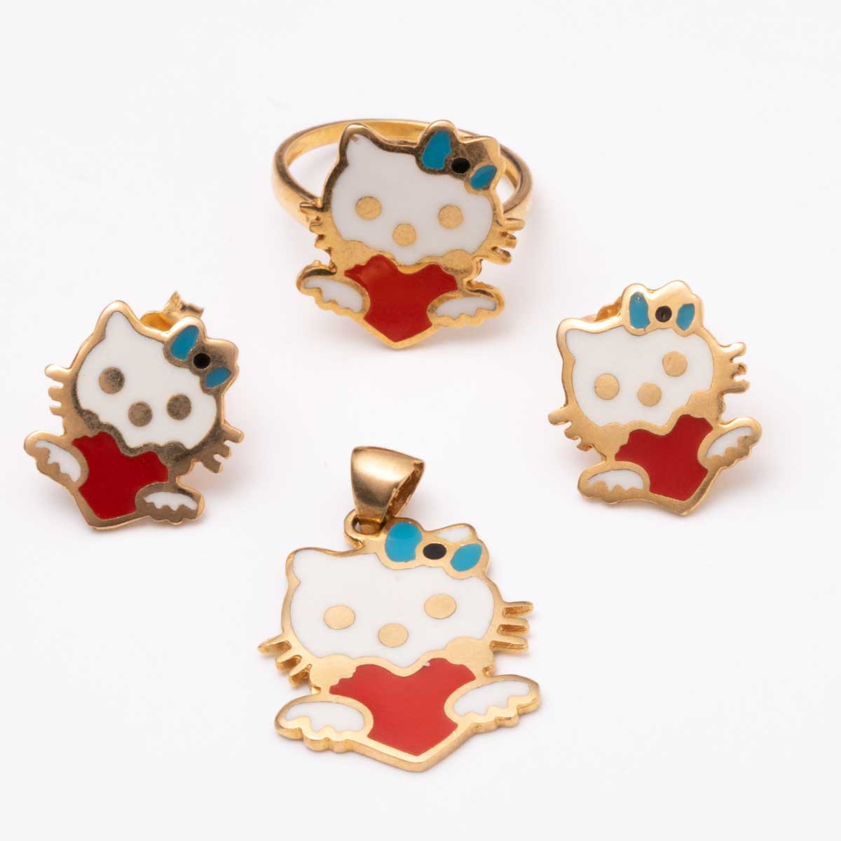 نیم ست زرد بچگانه