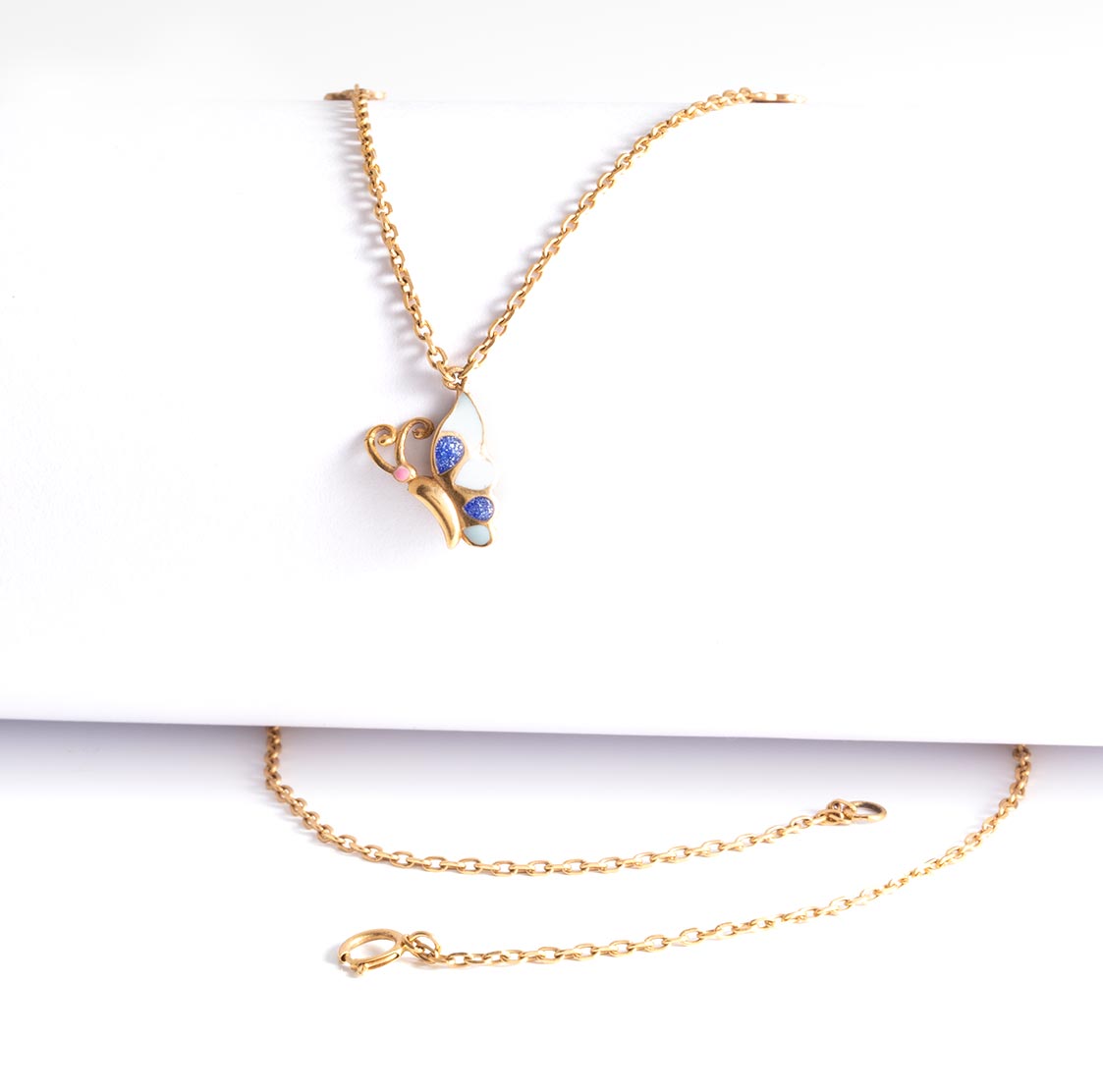 گردنبند ظریف پروانه بچه گانه